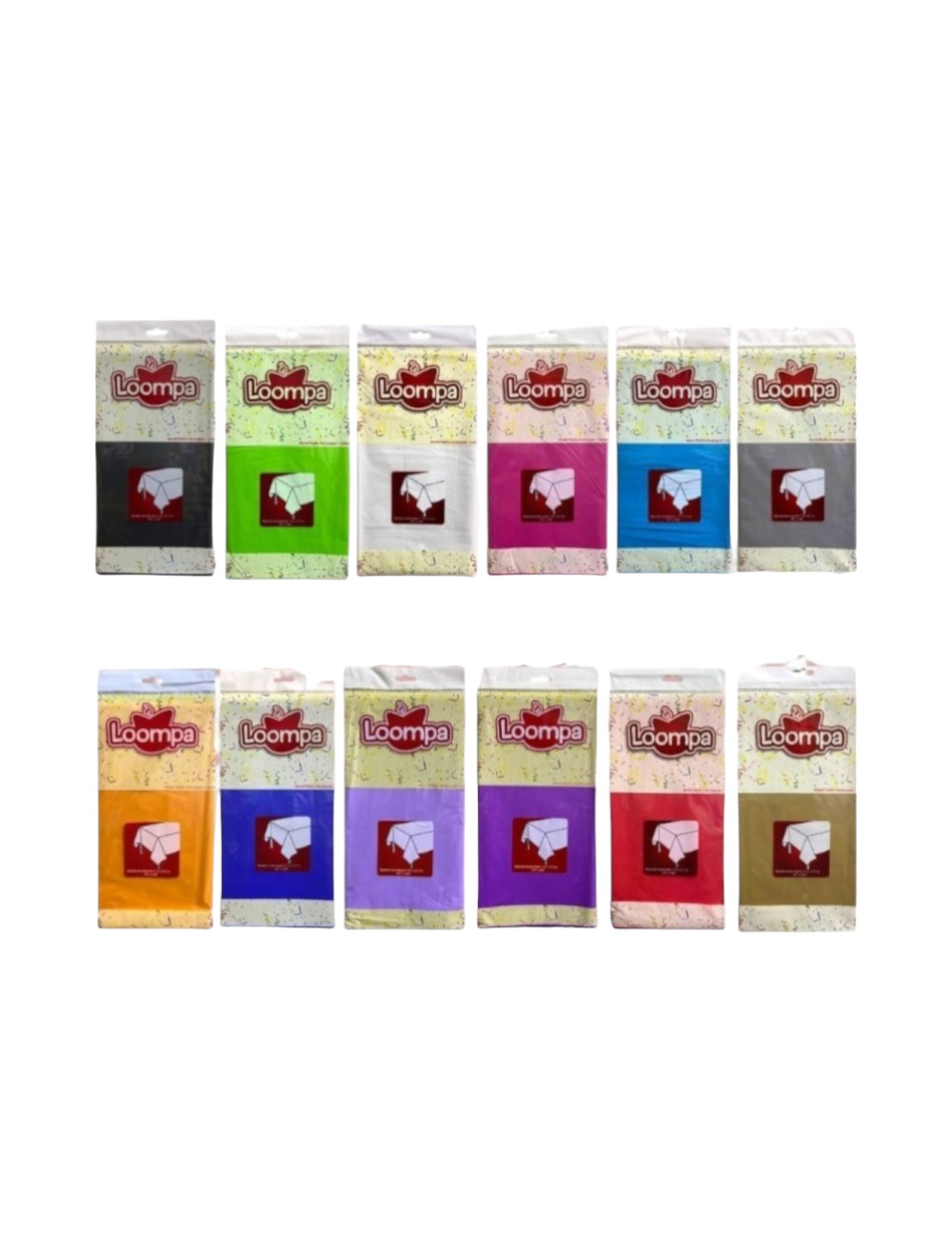 MANTEL PLASTICO COLOR SURTIDO X1 UND