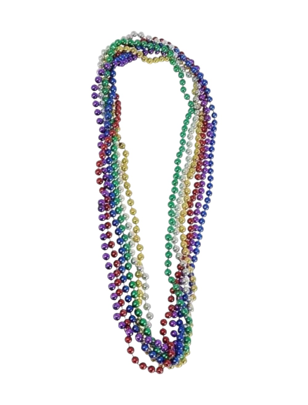 COLLAR METALIZADO PERLAS COLORES SURTIDOS X1 UND