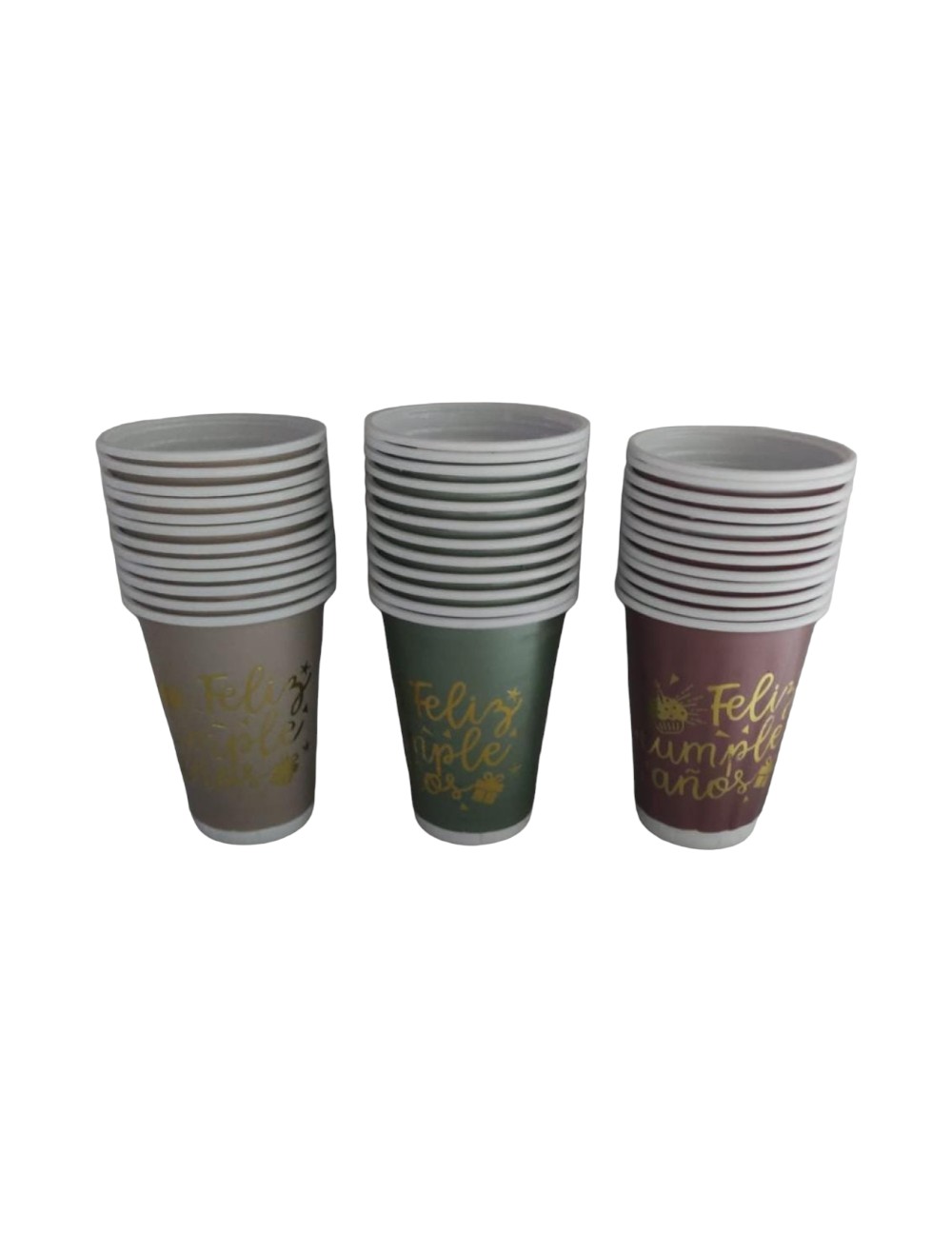 VASOS LUJO,NEON X12 UNIDADES N