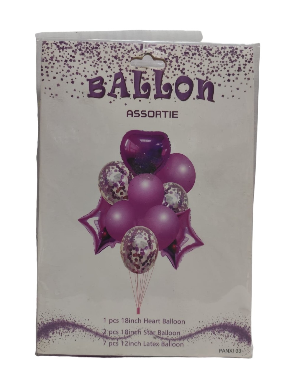 BOUQUET X  10 UNIDADES METAL LATEX MORADO
