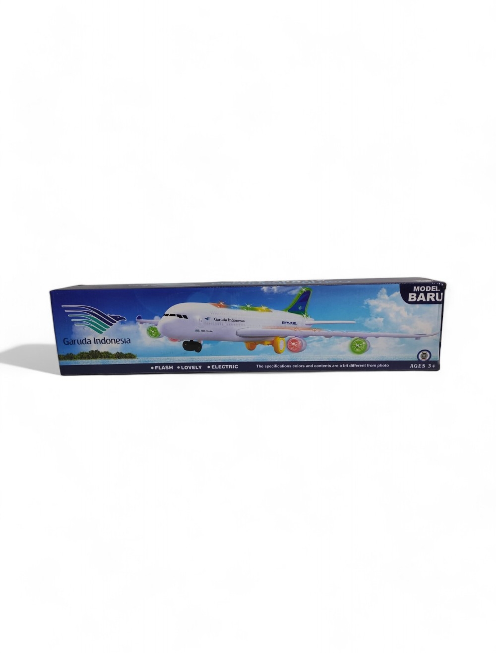 AVION GRANDE  CON LUCES BLANCO NIÑO