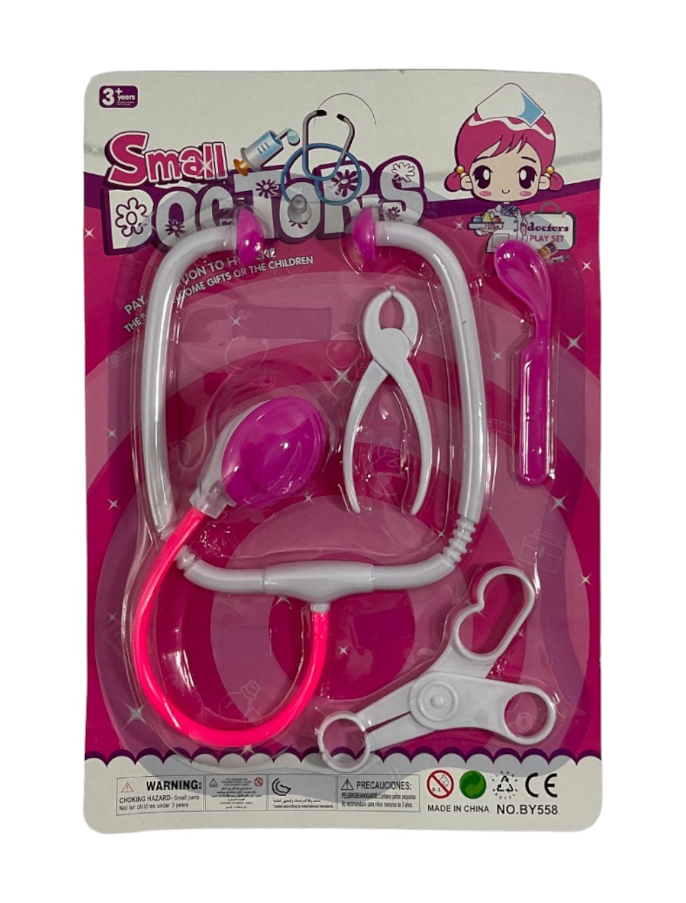 JUGUETE KIT MEDICO  ACCESORIOS ROSADO SMALL DOCTOR CARTON
