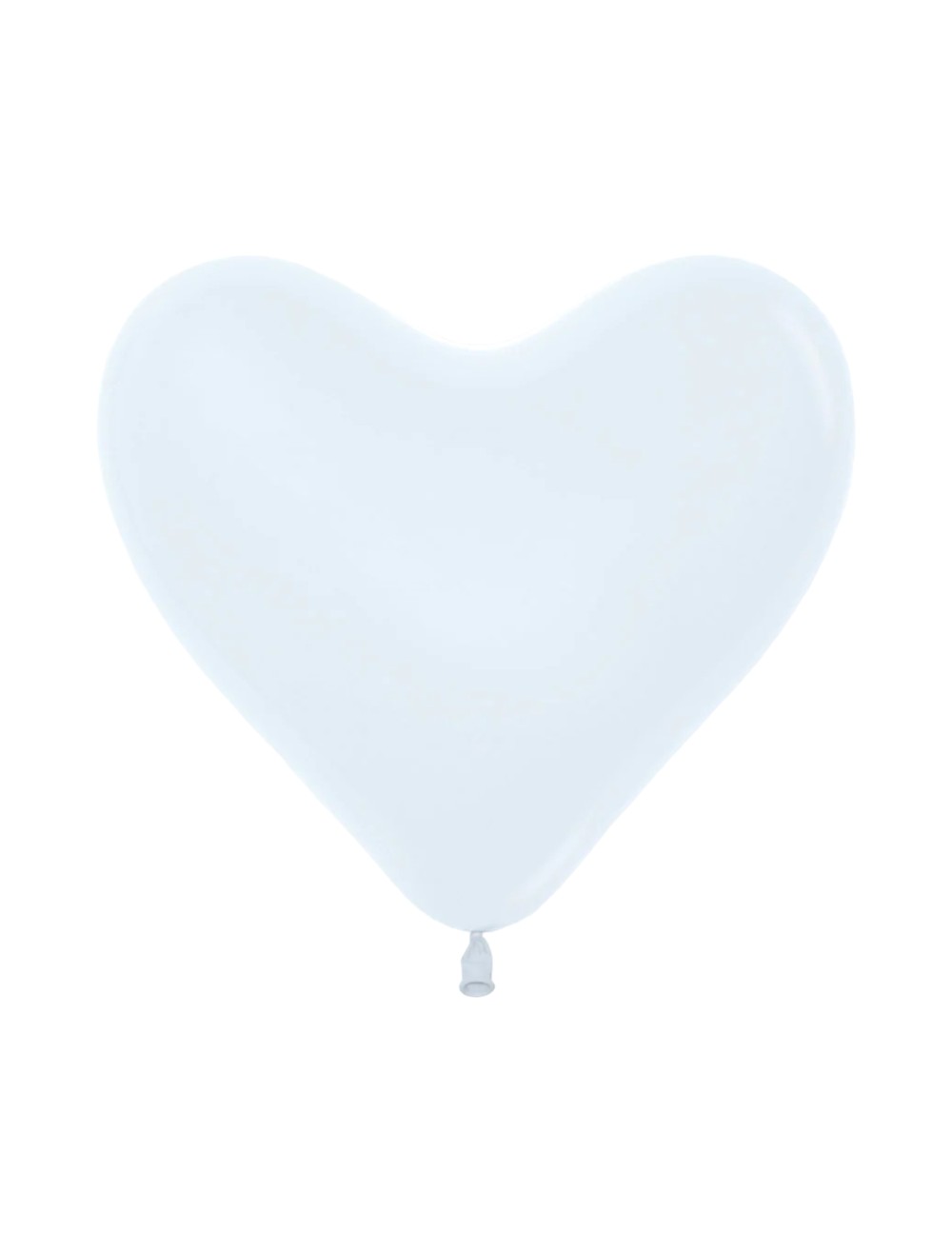 GLOBO LATEX R12X12 CORAZON BLANCO SEMPERTEX